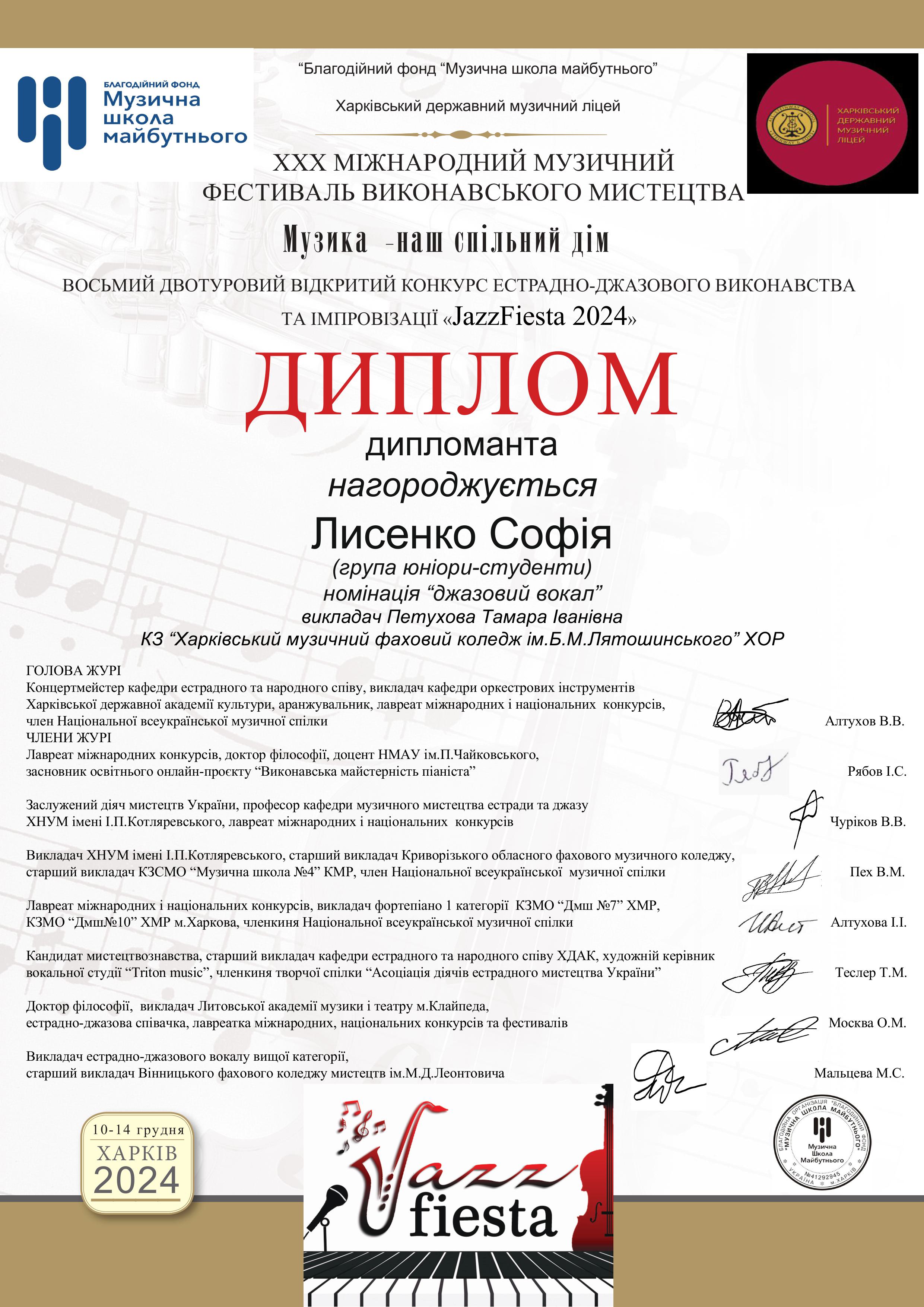 30Лисенко Софі